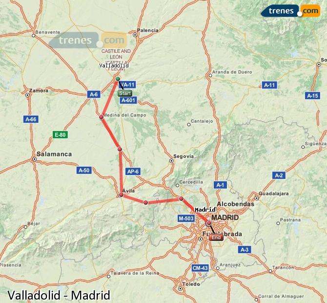 Train Valladolid Campo Grande to Madrid